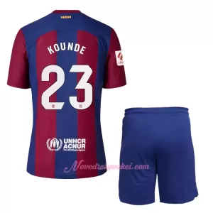 Fotbalové Dresy FC Barcelona Kounde 23 Dětské Domácí 2023-24 Fotbalové Dresy FC Barcelona Kounde 23 Dětské Domácí 2023-24