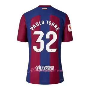 Fotbalové Dresy FC Barcelona Pablo Torre 32 Domácí 2023-24 Fotbalové Dresy FC Barcelona Pablo Torre 32 Domácí 2023-24