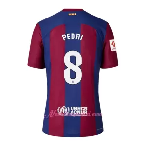 Fotbalové Dresy FC Barcelona Pedri 8 Dětské Domácí 2023-24