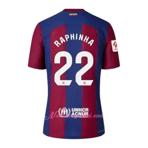 Fotbalové Dresy FC Barcelona Raphinha 22 Dětské Domácí 2023-24