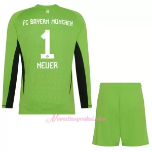 Brankářské Fotbalové Dresy FC Bayern Mnichov Manuel Neuer 1 Dětské Venkovní 2023-24 Dlouhý Rukáv Brankářské Fotbalové Dresy FC Bayern Mnichov Manuel Neuer 1 Dětské Venkovní 2023-24 Dlouhý Rukáv