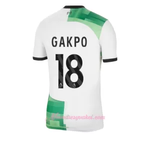 Fotbalové Dresy Liverpool FC Cody Gakpo 18 Venkovní 2023-24 Fotbalové Dresy Liverpool FC Cody Gakpo 18 Venkovní 2023-24