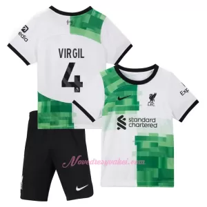 Fotbalové Dresy Liverpool FC Virgil van Dijk 4 Dětské Venkovní 2023-24 Fotbalové Dresy Liverpool FC Virgil van Dijk 4 Dětské Venkovní 2023-24