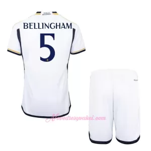 Fotbalové Dresy Real Madrid Jude Bellingham 5 Dětské Domácí 2023-24 Fotbalové Dresy Real Madrid Jude Bellingham 5 Dětské Domácí 2023-24