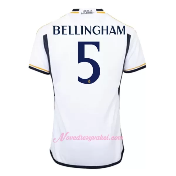 Fotbalové Dresy Real Madrid Jude Bellingham 5 Dětské Domácí 2023-24