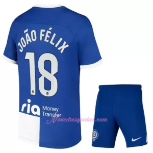 Fotbalové Dresy Atlético Madrid João Félix 18 Dětské Venkovní 2023-24 Fotbalové Dresy Atlético Madrid João Félix 18 Dětské Venkovní 2023-24