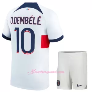 Fotbalové Dresy Paris Saint-Germain Ousmane Dembélé 10 Dětské Venkovní 2023-24 Fotbalové Dresy Paris Saint-Germain Ousmane Dembélé 10 Dětské Venkovní 2023-24