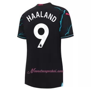 Fotbalové Dresy Manchester City Erling Haaland 9 Dámské Alternativní 2023-24 Fotbalové Dresy Manchester City Erling Haaland 9 Dámské Alternativní 2023-24