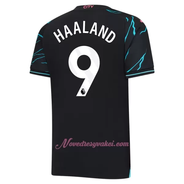 Fotbalové Dresy Manchester City Erling Haaland 9 Dětské Alternativní 2023-24