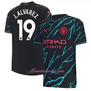 Fotbalové Dresy Manchester City Julián Álvarez 19 Alternativní 2023-24 Fotbalové Dresy Manchester City Julián Álvarez 19 Alternativní 2023-24