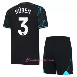 Fotbalové Dresy Manchester City Rúben Dias 3 Dětské Alternativní 2023-24 Fotbalové Dresy Manchester City Rúben Dias 3 Dětské Alternativní 2023-24