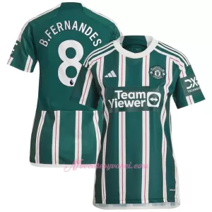 Fotbalové Dresy Manchester United Bruno Fernandes 8 Dámské Venkovní 2023-24 Fotbalové Dresy Manchester United Bruno Fernandes 8 Dámské Venkovní 2023-24