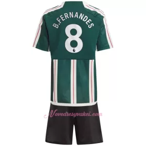 Fotbalové Dresy Manchester United Bruno Fernandes 8 Dětské Venkovní 2023-24