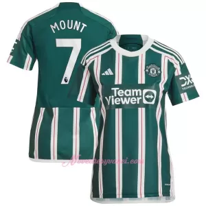 Fotbalové Dresy Manchester United Mason Mount 7 Dámské Venkovní 2023-24 Fotbalové Dresy Manchester United Mason Mount 7 Dámské Venkovní 2023-24