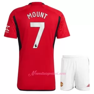 Fotbalové Dresy Manchester United Mason Mount 7 Dětské Domácí 2023-24 Fotbalové Dresy Manchester United Mason Mount 7 Dětské Domácí 2023-24