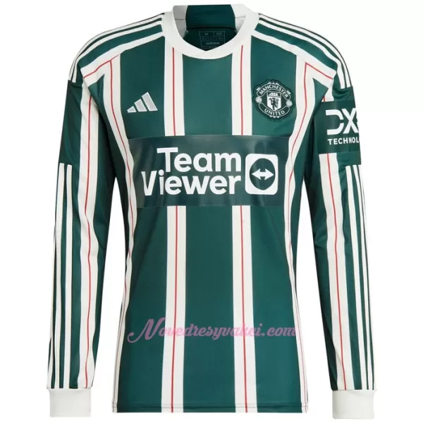 Fotbalové Dresy Manchester United Venkovní 2023-24 Dlouhý Rukáv