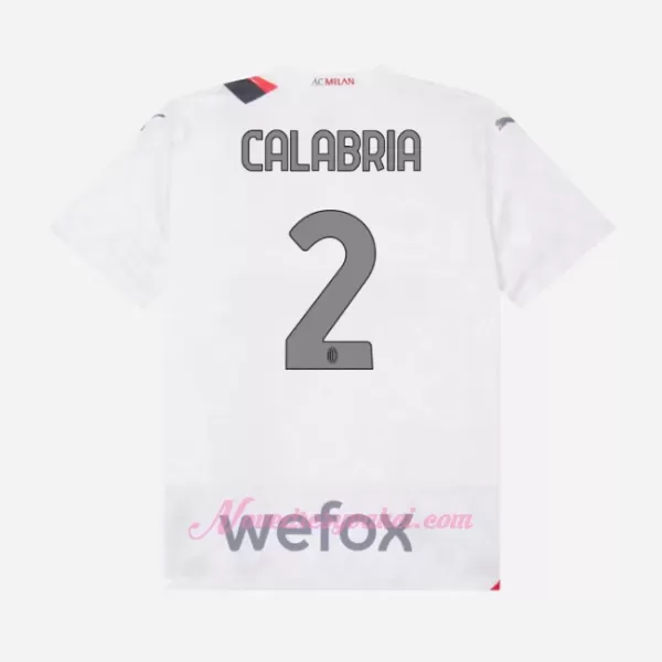 Fotbalové Dresy AC Milán Calabria 2 Dětské Venkovní 2023-24