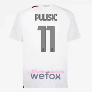 Fotbalové Dresy AC Milán Christian Pulišić 11 Venkovní 2023-24 Fotbalové Dresy AC Milán Christian Pulišić 11 Venkovní 2023-24