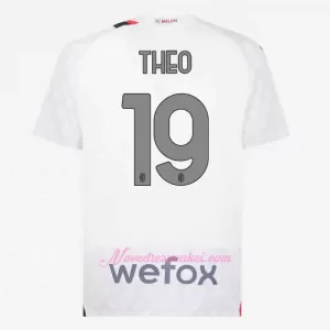 Fotbalové Dresy AC Milán Theo Hernández 19 Venkovní 2023-24 Fotbalové Dresy AC Milán Theo Hernández 19 Venkovní 2023-24