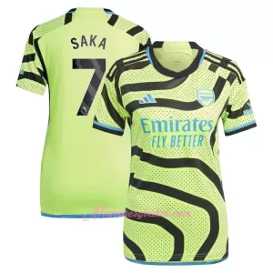 Fotbalové Dresy Arsenal Bukayo Saka 7 Dámské Venkovní 2023-24 Fotbalové Dresy Arsenal Bukayo Saka 7 Dámské Venkovní 2023-24