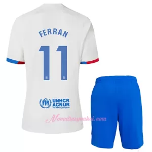 Fotbalové Dresy FC Barcelona Ferran Torres 11 Dětské Venkovní 2023-24 Fotbalové Dresy FC Barcelona Ferran Torres 11 Dětské Venkovní 2023-24