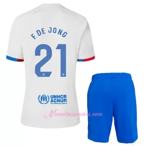 Fotbalové Dresy FC Barcelona Frenkie de Jong 21 Dětské Venkovní 2023-24 Fotbalové Dresy FC Barcelona Frenkie de Jong 21 Dětské Venkovní 2023-24