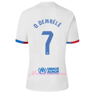 Fotbalové Dresy FC Barcelona Ousmane Dembélé 7 Venkovní 2023-24 Fotbalové Dresy FC Barcelona Ousmane Dembélé 7 Venkovní 2023-24