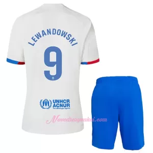 Fotbalové Dresy FC Barcelona Robert Lewandowski 9 Dětské Venkovní 2023-24 Fotbalové Dresy FC Barcelona Robert Lewandowski 9 Dětské Venkovní 2023-24