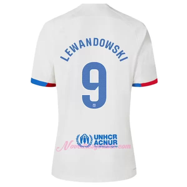 Fotbalové Dresy FC Barcelona Robert Lewandowski 9 Dětské Venkovní 2023-24