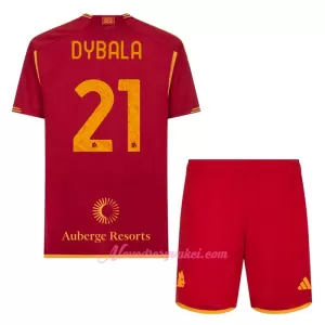 Fotbalové Dresy AS Řím Paulo Dybala 21 Dětské Domácí 2023-24 Fotbalové Dresy AS Řím Paulo Dybala 21 Dětské Domácí 2023-24