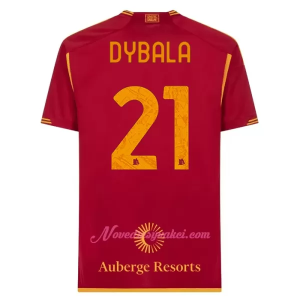 Fotbalové Dresy AS Řím Paulo Dybala 21 Dětské Domácí 2023-24