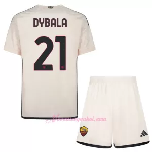 Fotbalové Dresy AS Řím Paulo Dybala 21 Dětské Venkovní 2023-24 Fotbalové Dresy AS Řím Paulo Dybala 21 Dětské Venkovní 2023-24