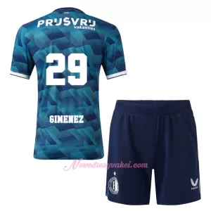 Fotbalové Dresy Feyenoord Rotterdam Santiago Gimenez 29 Dětské Venkovní 2023-24 Fotbalové Dresy Feyenoord Rotterdam Santiago Gimenez 29 Dětské Venkovní 2023-24