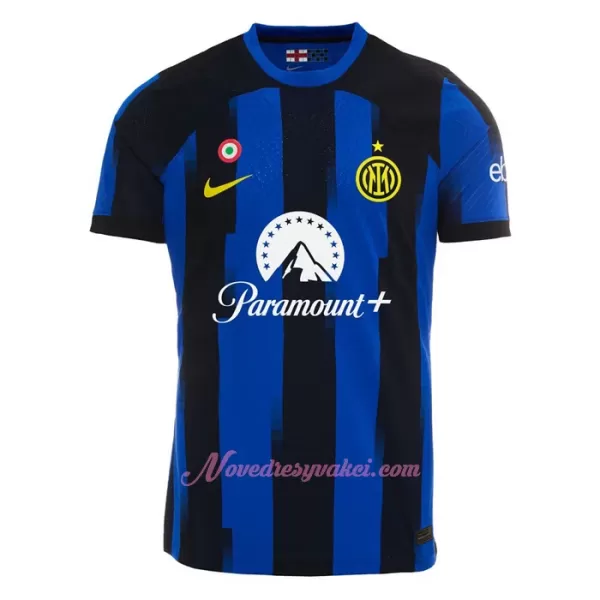 Fotbalové Dresy Inter Milán Lautaro Martínez 10 Dětské Domácí 2023-24