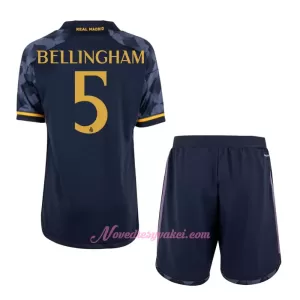 Fotbalové Dresy Real Madrid Jude Bellingham 5 Dětské Venkovní 2023-24 Fotbalové Dresy Real Madrid Jude Bellingham 5 Dětské Venkovní 2023-24
