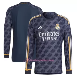 Fotbalové Dresy Real Madrid Venkovní 2023-24 Dlouhý Rukáv Fotbalové Dresy Real Madrid Venkovní 2023-24 Dlouhý Rukáv