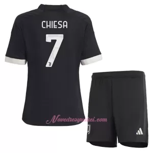 Fotbalové Dresy Juventus Federico Chiesa 7 Dětské Alternativní 2023-24 Fotbalové Dresy Juventus Federico Chiesa 7 Dětské Alternativní 2023-24