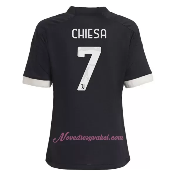 Fotbalové Dresy Juventus Federico Chiesa 7 Dětské Alternativní 2023-24