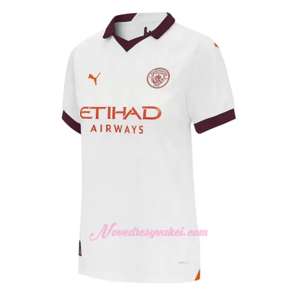 Fotbalové Dresy Manchester City Dámské Venkovní 2023-24