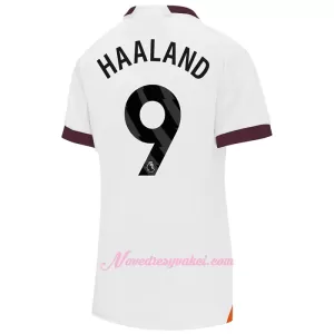 Fotbalové Dresy Manchester City Erling Haaland 9 Dámské Venkovní 2023-24 Fotbalové Dresy Manchester City Erling Haaland 9 Dámské Venkovní 2023-24