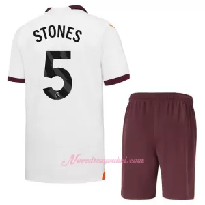 Fotbalové Dresy Manchester City John Stones 5 Dětské Venkovní 2023-24 Fotbalové Dresy Manchester City John Stones 5 Dětské Venkovní 2023-24