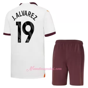 Fotbalové Dresy Manchester City Julián Álvarez 19 Dětské Venkovní 2023-24 Fotbalové Dresy Manchester City Julián Álvarez 19 Dětské Venkovní 2023-24