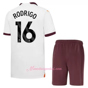Fotbalové Dresy Manchester City Rodrigo Hernández 16 Dětské Venkovní 2023-24 Fotbalové Dresy Manchester City Rodrigo Hernández 16 Dětské Venkovní 2023-24