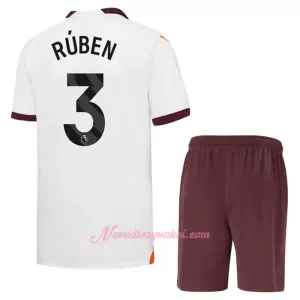 Fotbalové Dresy Manchester City Rúben Dias 3 Dětské Venkovní 2023-24 Fotbalové Dresy Manchester City Rúben Dias 3 Dětské Venkovní 2023-24