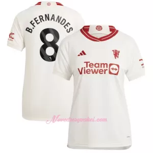 Fotbalové Dresy Manchester United Bruno Fernandes 8 Dámské Alternativní 2023-24 Fotbalové Dresy Manchester United Bruno Fernandes 8 Dámské Alternativní 2023-24