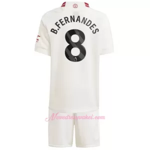 Fotbalové Dresy Manchester United Bruno Fernandes 8 Dětské Alternativní 2023-24