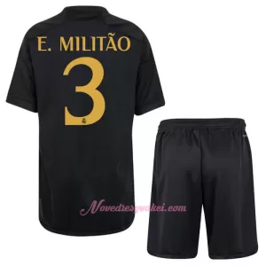 Fotbalové Dresy Real Madrid Éder Militão 3 Dětské Alternativní 2023-24 Fotbalové Dresy Real Madrid Éder Militão 3 Dětské Alternativní 2023-24