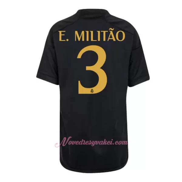 Fotbalové Dresy Real Madrid Éder Militão 3 Dětské Alternativní 2023-24