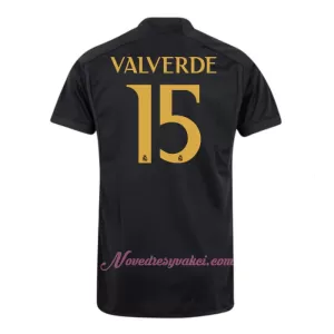 Fotbalové Dresy Real Madrid Federico Valverde 15 Alternativní 2023-24 Fotbalové Dresy Real Madrid Federico Valverde 15 Alternativní 2023-24