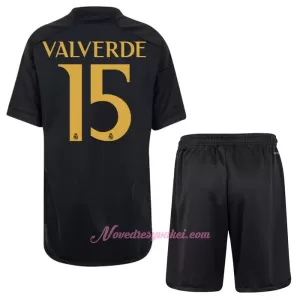 Fotbalové Dresy Real Madrid Federico Valverde 15 Dětské Alternativní 2023-24 Fotbalové Dresy Real Madrid Federico Valverde 15 Dětské Alternativní 2023-24